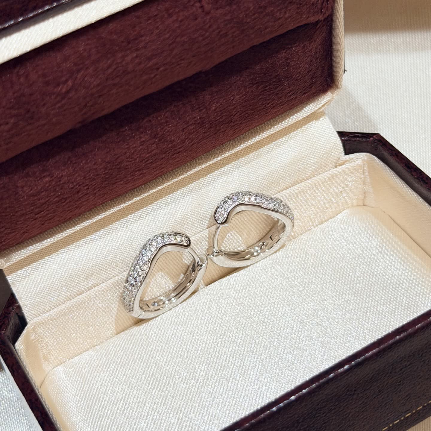 Tiffany & Co. Elsa Peretti® Diamond Wave Earrings